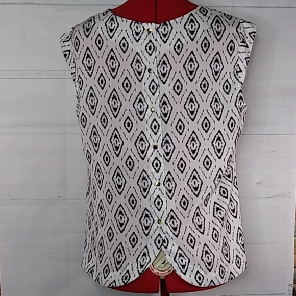 Abs Platinum Sleeveless Blouse Sz L - Picture 1 of 6